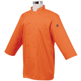 Chef Works JLCL BLK M Basic 3 4 Sleeve Chef Coat