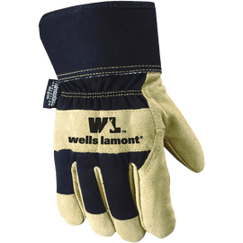 Wells Lamont 5130XL Safety Cuff G100 Thinsulate Work Glove with Palomino Suede Cowhide